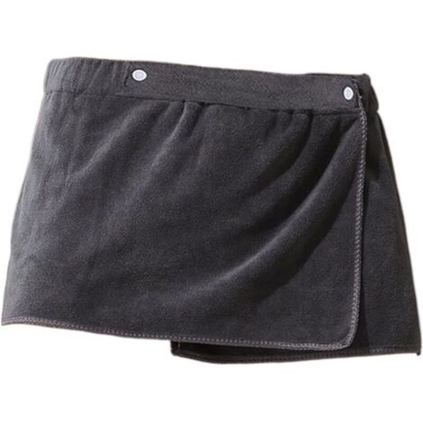 Jupe Hommes Hommes Portables Serviettes de Bain Magique Jupe Douche Molle Respirant baignade Plage Robe de Bain Sport Peignoir de Sport for Adulte 30 X 140 cm Gris