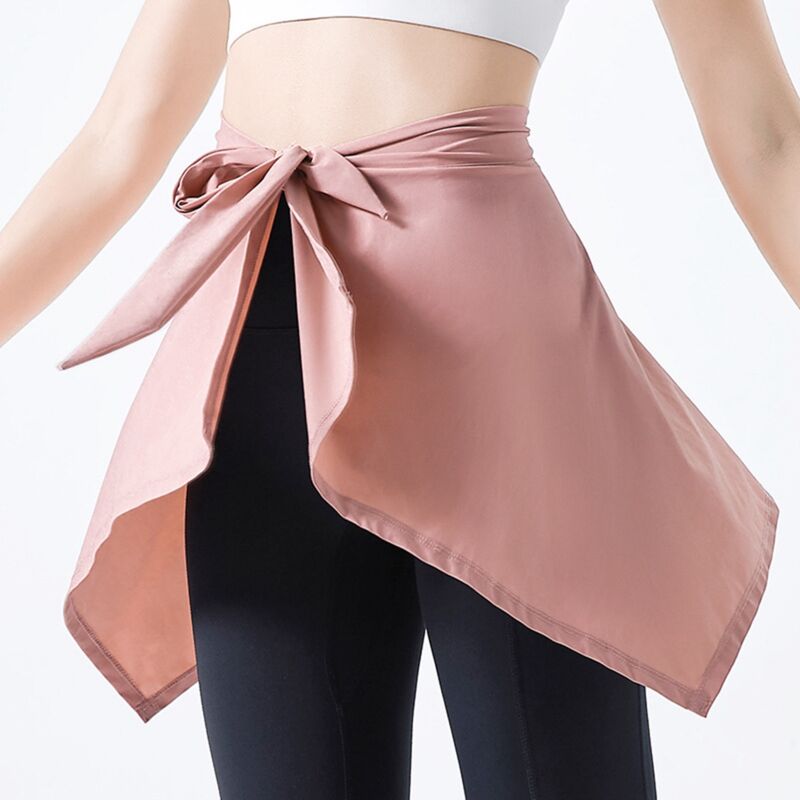 Jupe Sport Polyester Douce Absorbante pour Yoga Fitness Tennis Rose Taille Unique