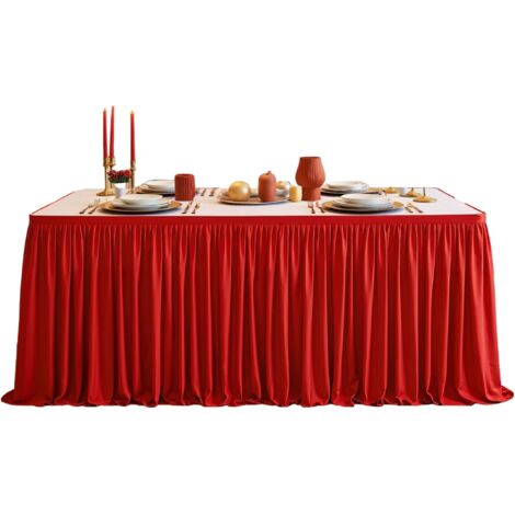 Jupes De Table en Tissu Jupe De Table en Tissu 1.8m/2.7m