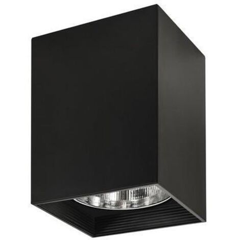 Jupiter Ceres K11 schwarze E27 Goldlux-Röhren-Deckenaufbauleuchte