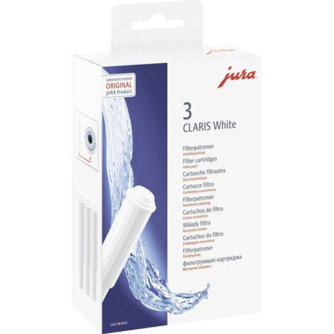 JURA Cartouche filtrante Claris white, paquet de 3