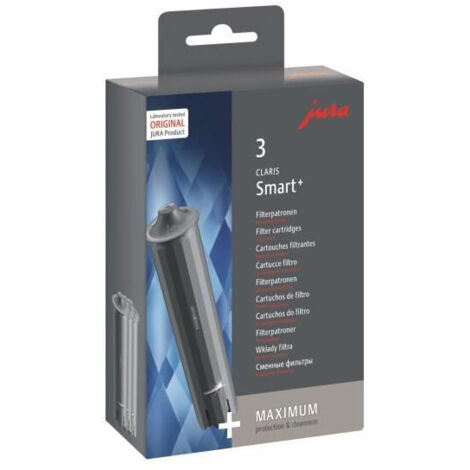 Jura Claris Smart+ 24233 - Set di 3 cartucce filtranti, in plastica, colore: Grigio