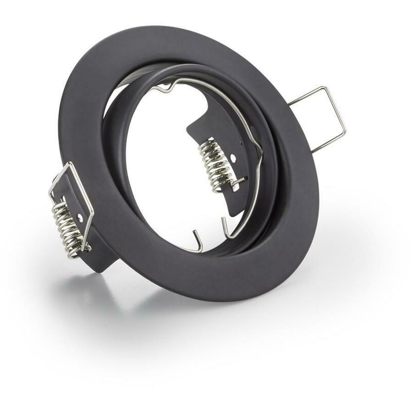 Image of Jura faretto da incasso rotondo orientabile nero opaco diametro 8,3cm 650100132 - Trio Lighting