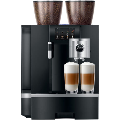 JURA GIGA X8 Aluminium Black - Macchina da Caffè professionale fino a 200 tazze/giorno con doppio macinacaffè e Payment Connect