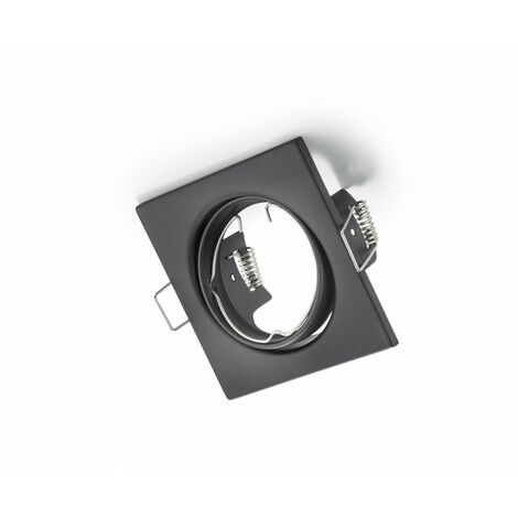 Jura Spot Encastrable Carré 1xGU10 Noir 8x8 cm Trio Lighting