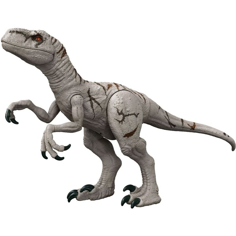 Image of Jurassic World Speed Dino Super Colossale dinosauro giocattolo extra large (94 cm) con articolazioni mobili - Multicolor