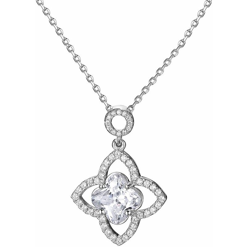 

S925 Collar de cadena de plata esterlina maciza The One Jewelry Zirconia 18 pulgadas - Jure