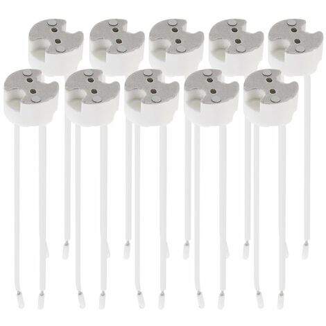 Jusch – Lot de 10 douilles GU5.3 – Compatible MR16 – Tension 12V – Pour lampes LED et halogènes – Installation facile