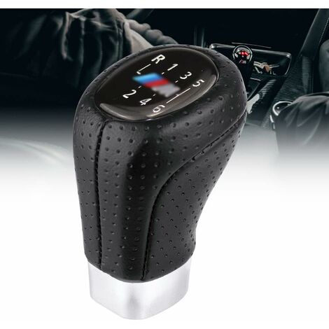 Jusch – Pommeau de levier de vitesse pour BMW E34 E36 E38 E39 E46 E53 E60 E61 E63 E64 E83 E90 E91 E92 E93 – Ergonomique – Changement rapide 6 vitesses – Installation facile
