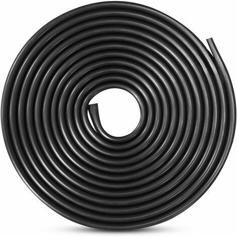Jusch – Protection portière voiture en caoutchouc 10m – Épaisseur 1mm – Pour berlines et SUV – Isolant contre chocs et rayures