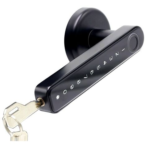 Jusch – Serrure intelligente Bluetooth – Déverrouillage empreinte digitale, code, clé – Chargement USB – Taille 160/65/60mm