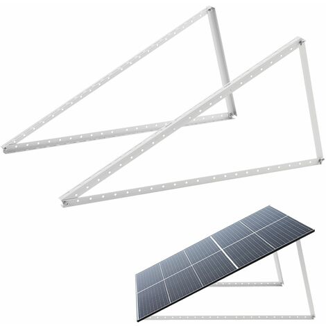Juskys Balkonkraftwerk Montageset - Halterung Solarmodul bis 80 kg Photovoltaik Befestigung - Montagepaket PV-Anlage Solar Montagesystem Modulträger