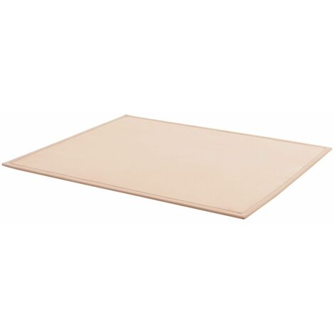 Juskys Krabbelmatte Spielmatte Krabbeldecke Samtmatte Teppich für Kind, Baby, Yoga - rutschfest, weich Kinderteppich Spielteppich 220x180 cm in Beige