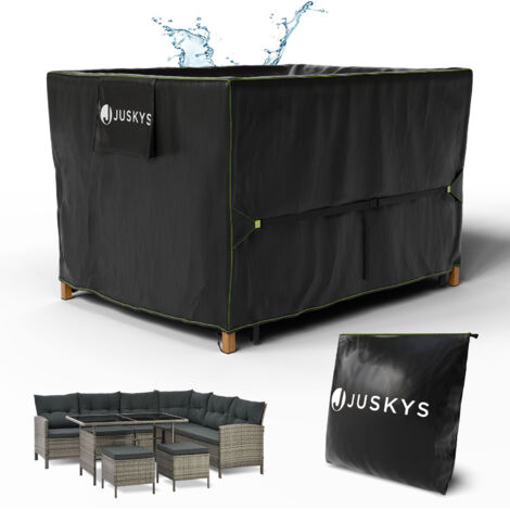 Juskys Meubles de jardin Couverture CoverSafe Pro 120x90x75 cm - Résistant à l'hiver et étanche - Housse de protection pour table de jardin, protection UV, housse pour table de jardin