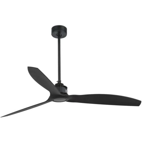 JUST FAN Ventilador de techo negro mate sin luz 32100