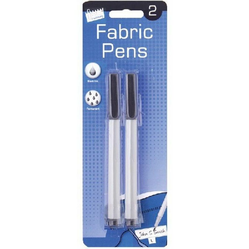Permanent Marker Pen (Pack of 2) (One Size) (Black/White) - Black/White - Just Stationery