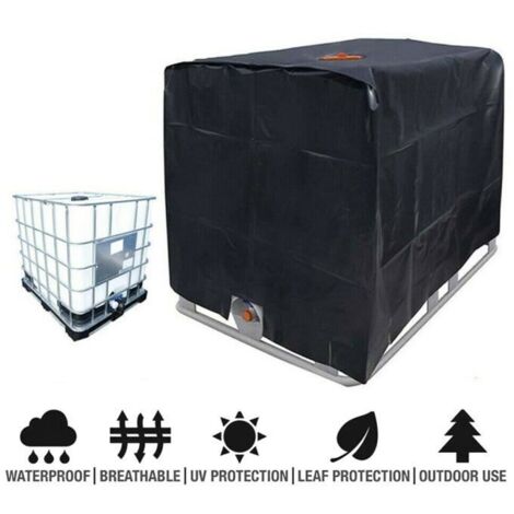 Juste de protection IBC avec fermeture éclair, couverture anti-poussière, résistante à l'eau et aux UV, 1000L