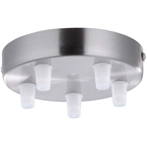 JustLight Lampenbaldachin 5-flammig stahl 12 x 2,5 cm Deckenleuchte