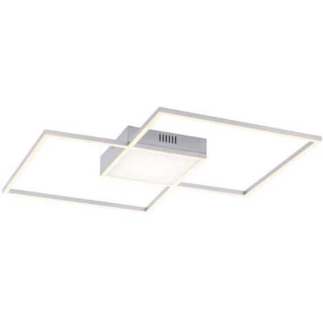 JustLight LED CCT Deckenleuchte Asmin nickel-matt 60 x 60 cm dimmbar Deckenleuchte