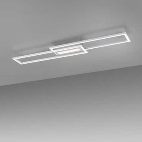 JustLight LED CCT Deckenleuchte Asmin stahl 95 x 17,5 cm dimmbar Deckenleuchte