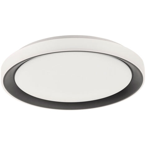 JustLight LED Deckenleuchte Disc Lola Smart schwarz, Smart Home Deckenleuchte