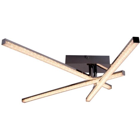 JustLight LED Deckenleuchte Simon Kristalloptik drehbar Deckenleuchte