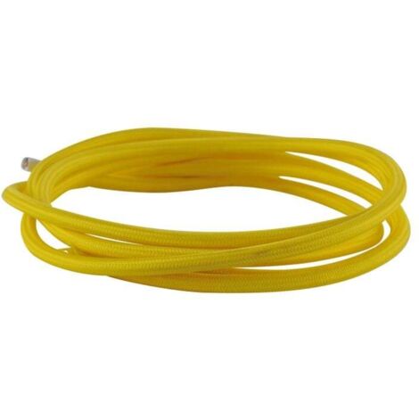 JustLight Textilkabel 1m 3-adrig gelb Leuchten