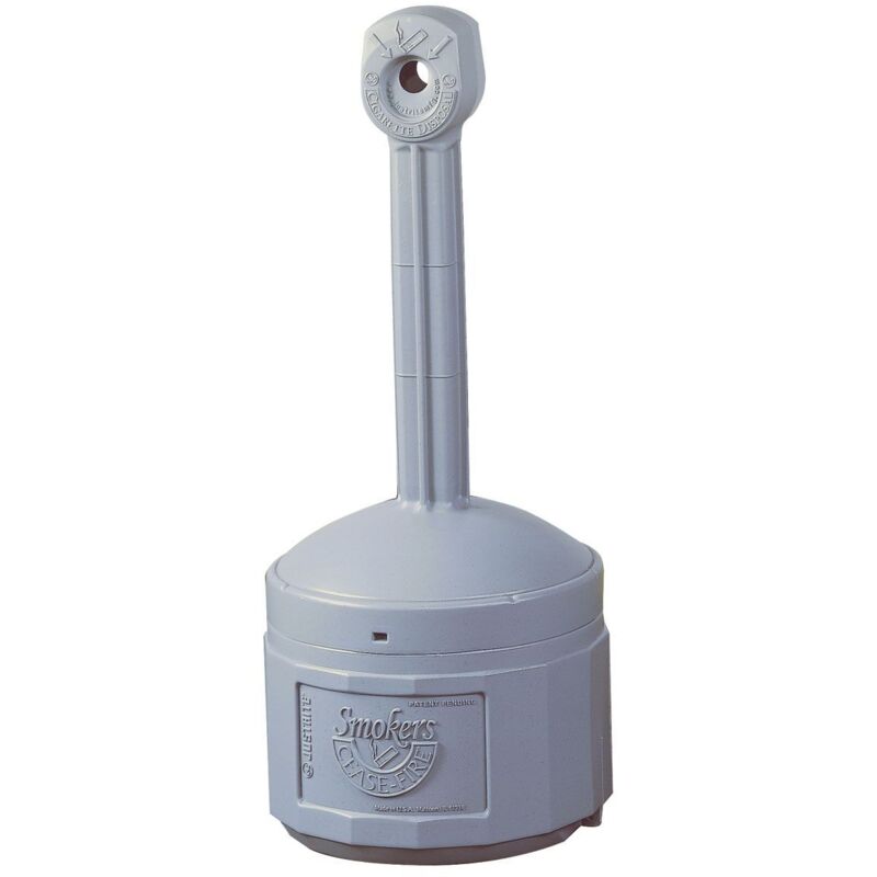 Justrite - Cendrier montage mural, Polyéthylène, 15L, Montage 41.9cm ( Prix pour 1 )