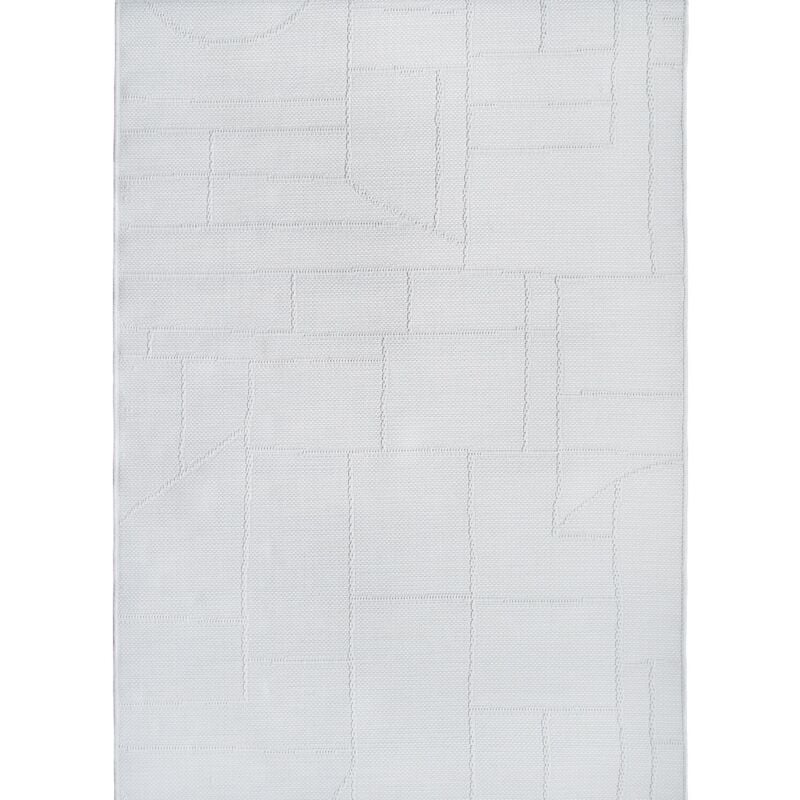 Thedecofactory - juta aspect ariane - Tapis aspect jute blanc ivoire 120x160