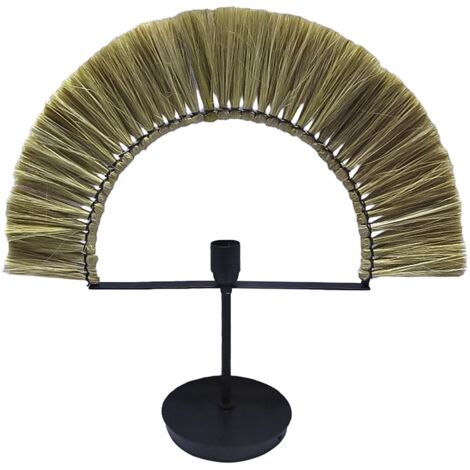 Jute Iron Table Lampe 57x17x52 natürlicher Jute Eisen mehrfarbiger Farbmaterial Familienfamilie Tischlampen