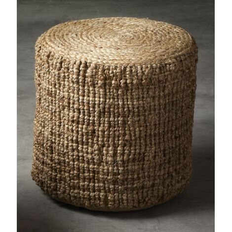 Jute-Puff 40Dx40 cm. 40X40X40 cm