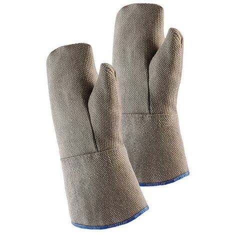 Gants de protection thermique à 3 doigts m.isolation Taille de la taille universelle Nature PBI tissu