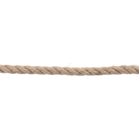 Juteseil 10 mm, 200 m, 3-litzig, imprägniert