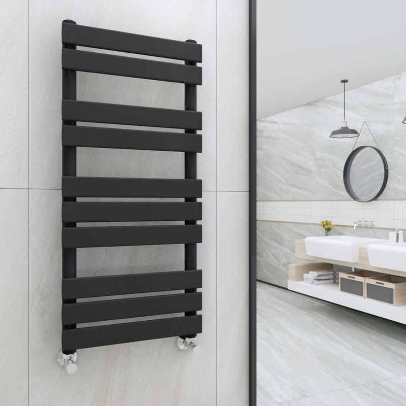 1000 x 450mm Sand Grey Flat Panel Heated Towel Rail