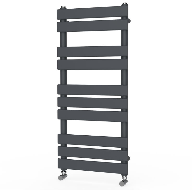 Sand Grey Flat Panel Heated Towel Rail 1000x450mm - Warmehaus