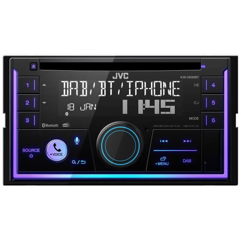 JVC KD X482DBT Autoradio kit mains libres bluetooth tuner dab+ X229622