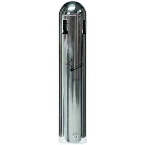 JVD - Cendrier Tubulaire mural 1,8L Inox 304 - Matériel professionnel