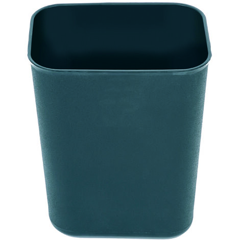JVD - Corbeille rectangulaire plastique noire 6.6L - Matériel professionnel