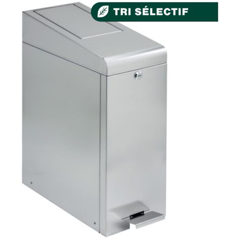 JVD - Poubelle Hygiène Féminine Inox 304 Brossé 45L - Matériel professionnel