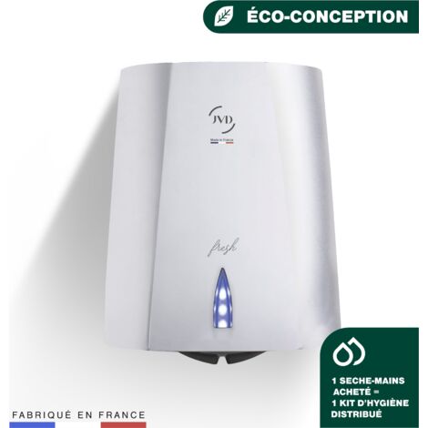 JVD - Sèche-mains Sup'air Fresh avec technologie brevetée neutralise les mauvaises odeurs - Matériel professionnel