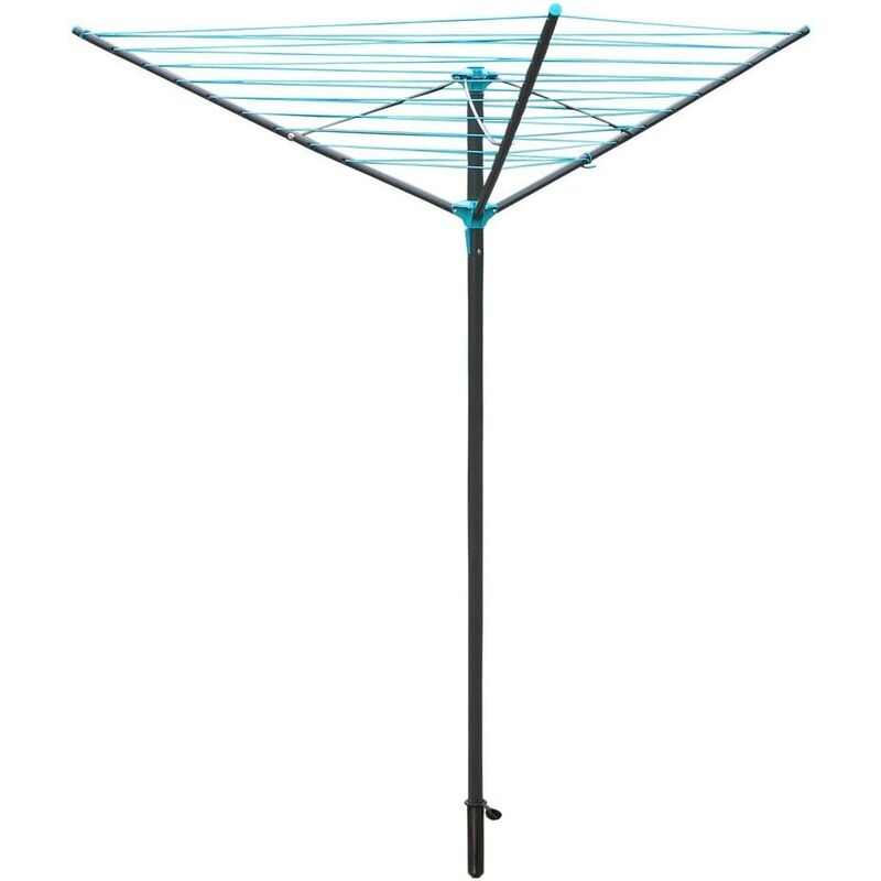 3 Arm Powder Coated Steel Rotary Airer, 30 Metres - JVL