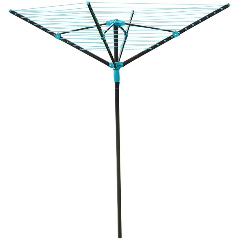 4 Arm Powder Coated Steel Rotary Airer, 40 Metres - JVL