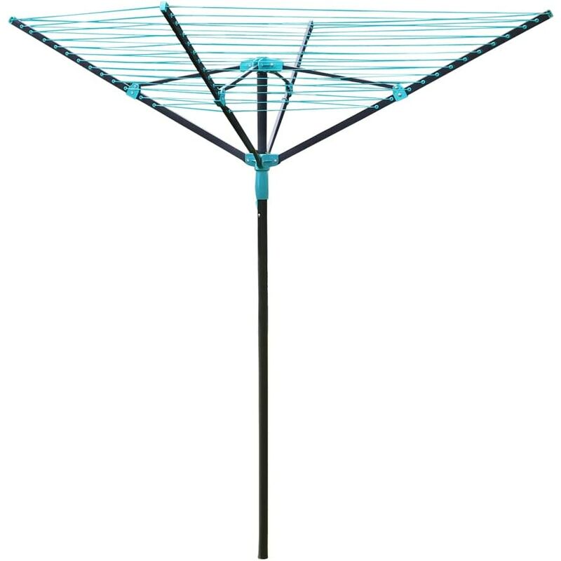 4 Arm Powder Coated Steel Rotary Airer, 50 Metres - JVL