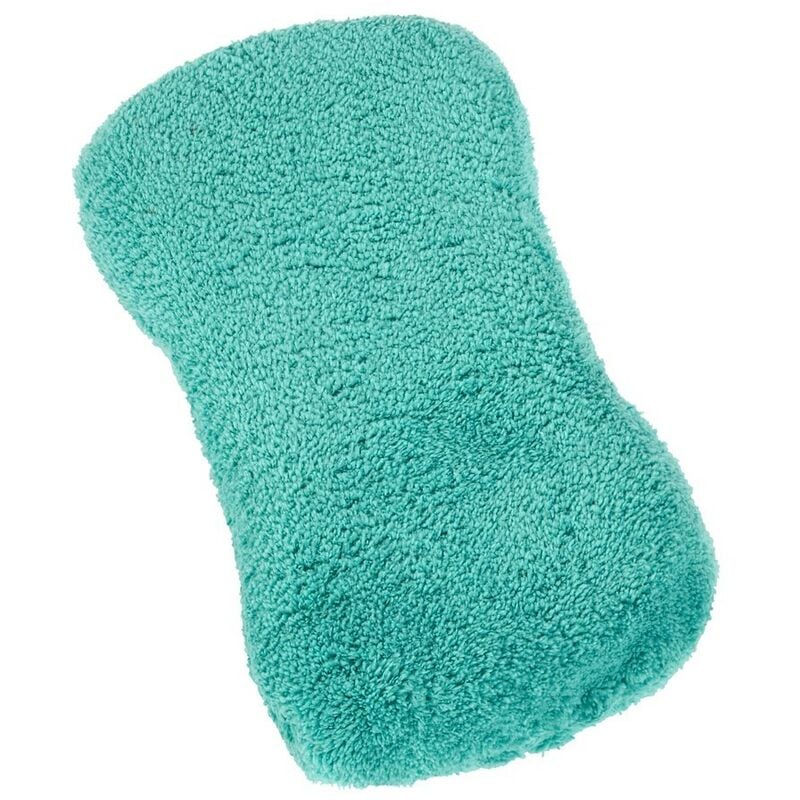 JVL - Car and Bike Care Cleaning Range Microfibre Bone Shaped Sponge, Teal