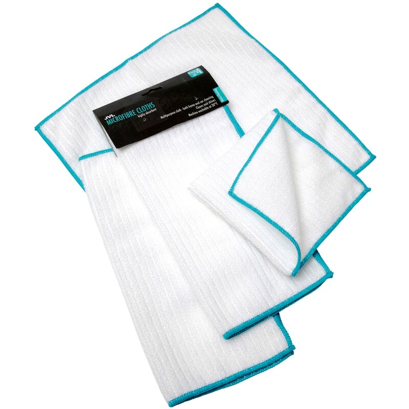 JVL - Car Care Cleaning Range Large Microfibre Cloths, Microfibre, Teal/White, 30 x 0.5 x 30 cm…