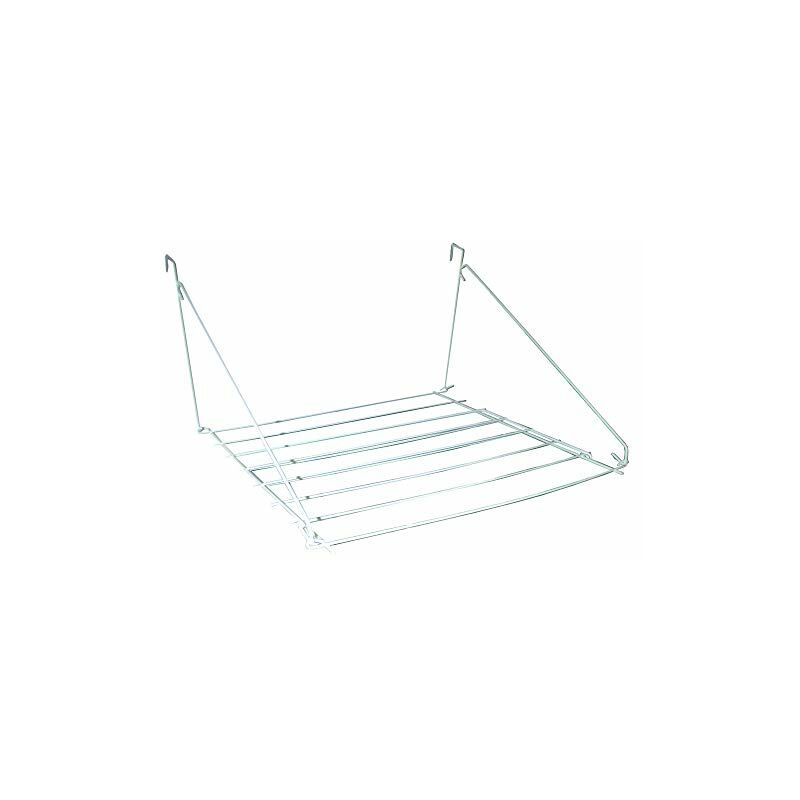 Folding Clothes Radiator Drying Airer, Plastic/Metal, 33 x 51, White - JVL