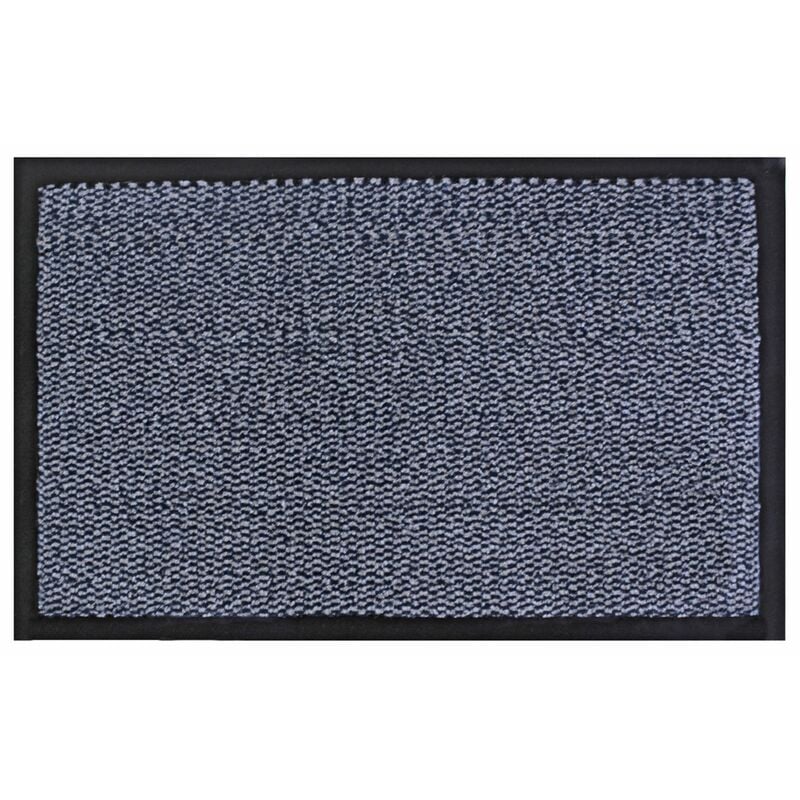 JVL - Heavy Duty Barrier Door Floor Mat, 80x120cm, Blue Black