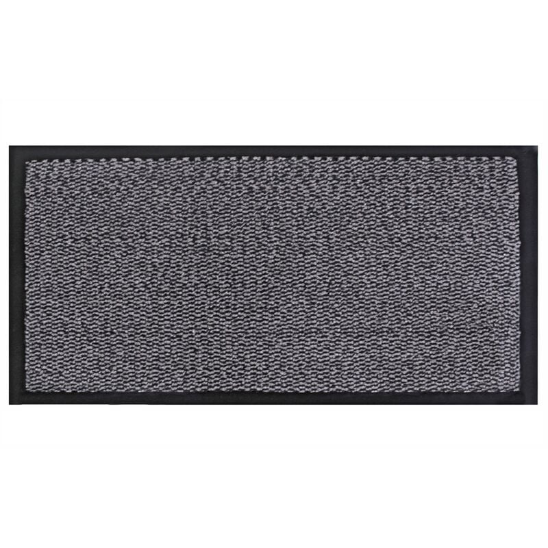 JVL - Heavy Duty Barrier Door Floor Mat, 50x150cm, Grey Black