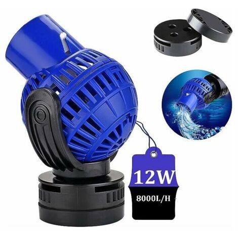 JVP-132 Pompe à Vagues, 8000L/H 12 Watt Pompe de Brassage Wave Maker pour Aquarium 100150cm Pompe de Circulation Pour l'eau Douce et Salée