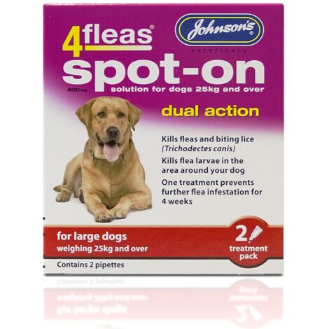 JVP 4 Fleas Spot On Large Dog 400mg PK6 - 720708